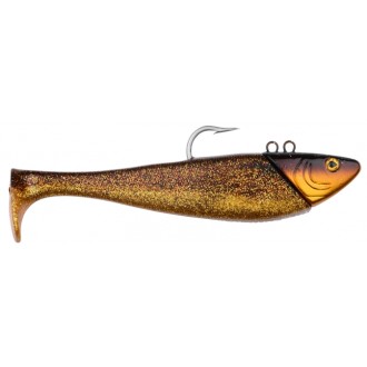 Gumová ryba Spro Salty Beast Mega Jig Shad Golden Cod 24cm 470g