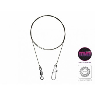 Wolframové lanko Delphin BOMB s obratl. a karabinkou