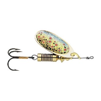 Umělá nástraha rotační třpytka DAM Effzett Nature Brown Trout 3