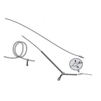 EXC protahovací struna Elastic Threader 60cm