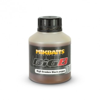 Mikbaits Legends Booster BigB Broskev Black pepper 250ml