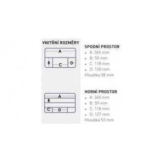Rybářský Kufřík Versus VS 3070 Černý