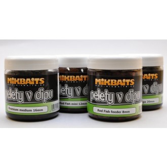 Mikbaits Halibutky v dipu 250ml - Jahoda Halibut 14mm