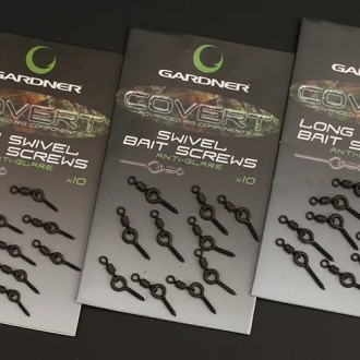 Gardner kolíček s obratlíkem Long Swivel Bait Screws 11mm 10ks