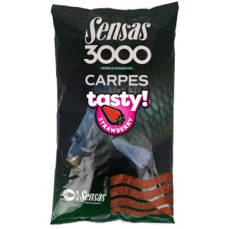 Krmení Sensas 3000 Carp Tasty Strawberry (kapr jahoda) 1kg