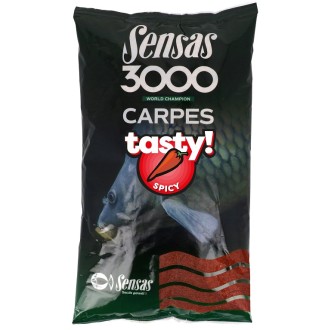 Krmení Sensas 3000 Carp Tasty Spicy (kapr koření Robin Red) 1kg