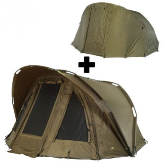 Giants fishing bivak Gaube Bivvy 2 Man + Druhý plášť Gaube 2 Man Overwrap