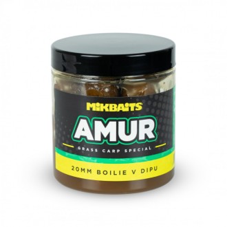 Mikbaits Amur boilie v dipu 20mm 250ml