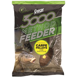 Krmení Sensas 3000 Method Carpe Pellets 1kg
