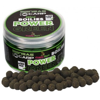 Sensas Mini Boilies Crazy Green (česnek) 10mm 80g