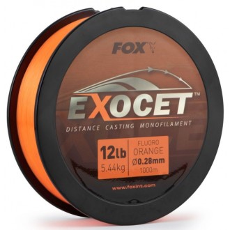 Fox vlasec Exocet Fluoro Orange Mono 1000m