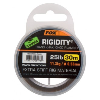 Fox vlasec Edges Rigidity Trans Khaki 30m 0.53mm 25lb