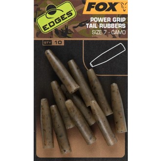 Fox převleky Edges Camo Powergrip Tail Rubbers 10 ks vel 7