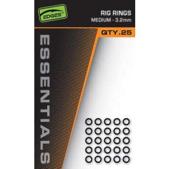 Fox kroužky Edges Essentials Rig Rings 25 ks 3,2 mm