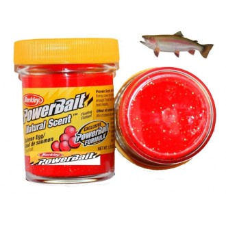 Berkley těsto na pstruhy fluo lososí jikra glitter 50gr