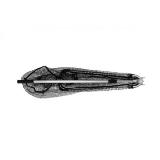 Podběrák Delphin kovový střed pogumovaná síťka 70x70cm 250cm