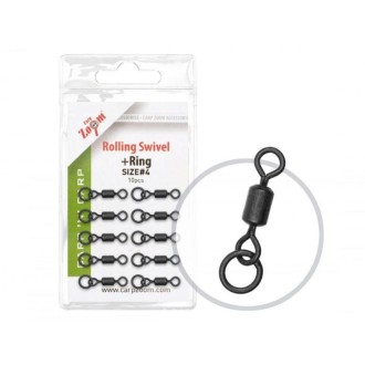 Carp Zoom mikro obratlík s kroužkem 10 ks