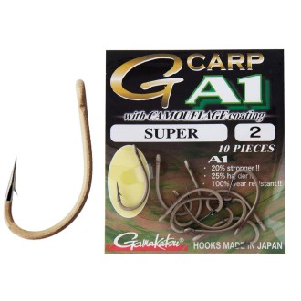 Gamakatsu háčky G-Carp Specialist CAMOU A1 10ks