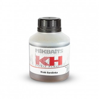 Mikbaits Booster Krvavý Huňáček krab sardinka 250ml