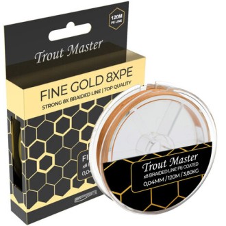 Spro Trout Master pletená šňůra Fine Gold X8PE 0,04mm / 120m / 3,8kg