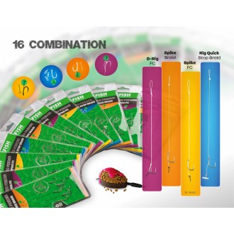 ZFISH návazec Method Feeder Rig Spike Braid 5 ks